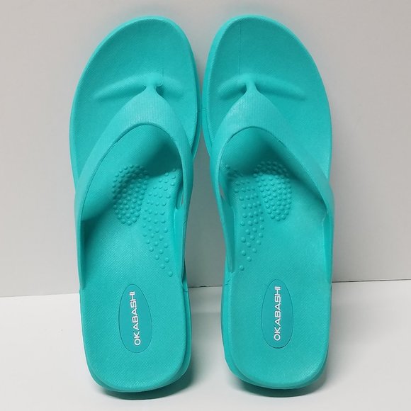 Okabashi Sea Glass Splash Flip Flops - Sandals - Picture 3 of 12